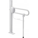Béquille de soutien pour barre d appui relevable aluminium époxy blanche 048810