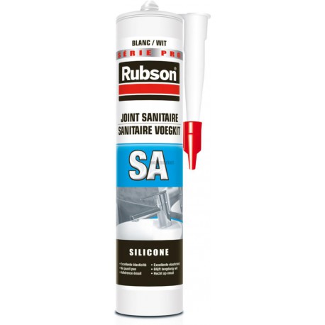 Mastic silicone blanc cartouche de 310ml spécial sanitaire Réf. 165170