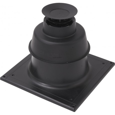 Terminal cheminée ECONEXT pour PP flexible diamètre 80 mm noir réf. 449685