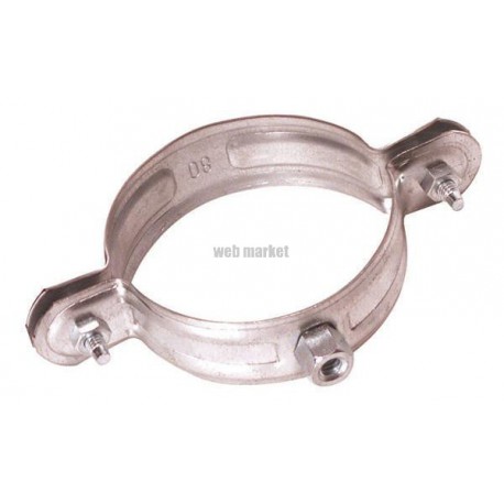 Collier de descente à embase taraudée - acier galvanisé - Ø 100 mm