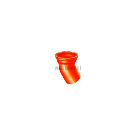 Coude à 22° SME en fonte diamètre nominal 100mm Réf. 156115 PAM