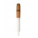 Terminal vertical anti-glace Rolux Condensation PPTL/PVC diamètre 80 / 125 longueur 1150 mm Gaz / Fioul Ocre réf. 184402