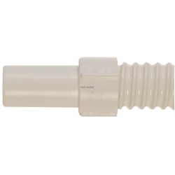 Raccord à coller TOUTFLEX blanc Ø 32mm - mâle pour tube de vidage Réf. 215-EMCL32