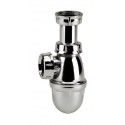 Siphon plastique chromé L211M - H. 132 à 172 mm - Ø 32 mm