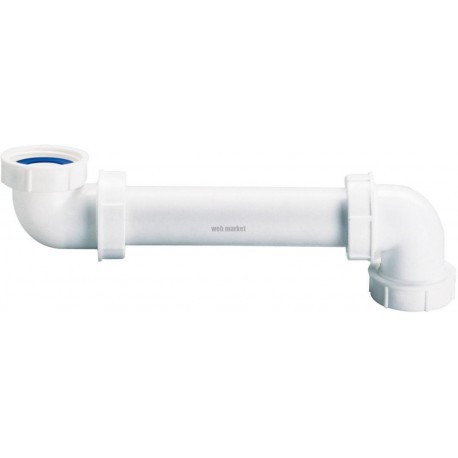 Tubulure lavabo bimatière