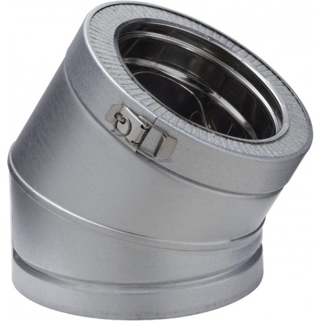 Coude 30° THERMINOX TI, diamètre 180 mm, tous combustibles EC 30 180 TI / réf. 21180011