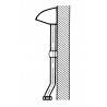 Ensemble de douche pomme fixe + tube réf. 29206