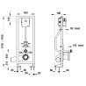 Bâti-support chasse + P1000 XL face inox réf. 18547