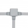 Boîte carrée 80 x 80 x 45 étanche Plexo gris - embout (7) - IP55 - Ref.092012