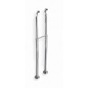 Colonnettes sur pied chromé pour baignoire Rétro hauteur 900mm  raccords femelle 1/2  mâle 3/4  réf. CH16251