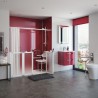 Paroi de douche en niche réversible option N 1200 x 700 x 900 mm Réf. 92118N