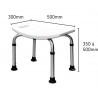 Tabouret de douche sur pied AKW INTERNATIONAL réf. 02300-LS