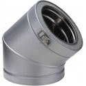 Coude 45° THERMINOX ZI diamètre 150 mm Spécial Gaz EC 45 150 ZI / réf. 23150021