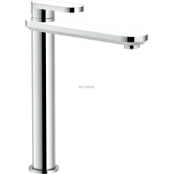 Mitigeur lavabo Dress corps haut vidage push 1  1/4 noir 0901 - 60 + chrome réf. DS106128/2C02