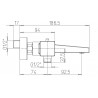 Mitigeur thermostatique square bain-douche nu f2 réf. F2CR111TH