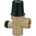 Soupape de sûreté sanitaire avec prise manomètre tarage 7 Bar 15x21 femelle femelle Réf L0211070N