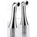 Lot de 2 colonnettes hautes 130mm MM3/4'' chromé ONDYNA CH16051