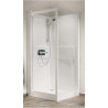 Cabine de douche Kineprime 70 pivotant bas transparent thermostatique réf. CA520TTN