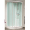 Cabine de douche Kineprime glass 80 rond coulissant receveur bas mecanique réf. CA761MTN