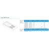 Evier à poser NF monobloc inox 18/10 lisse, 2 cuves, 1 égouttoir, L120 cm sans vidage réf EPBM120A04