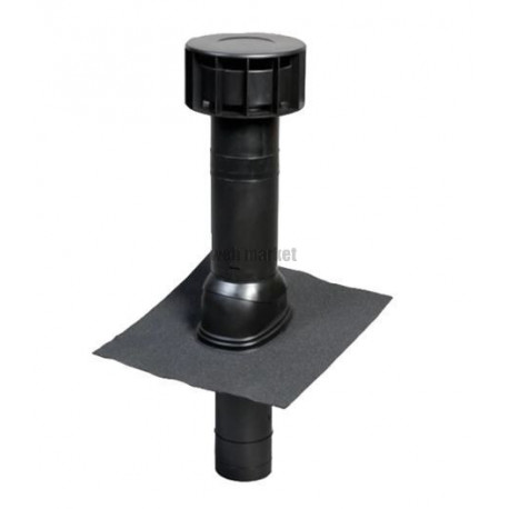 Terminal Multivent diamètre 131mm pente 25 à 46° noir