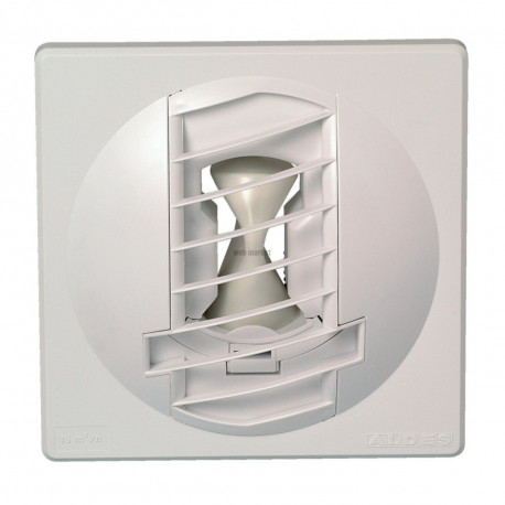Bouche autoréglable BAP COLOR 30 m3/h D125 mm - Blanc - Réf 11019131