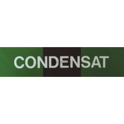 Etiquette condensats 200x50x10mm paquet de 5 pièces Réf 215510