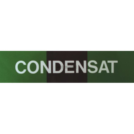 Etiquette condensats 200x50x10mm paquet de 5 pièces Réf 215510