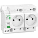 Combinaison disjoncteur + PC 1P+N 16A C Réf.R9ECS616