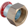 Jonction avec écrou en laiton D35-1 1/2mm acier réf 25036
