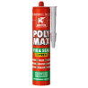 Colle de mastic Poly Max Fix & Seal Express gristan gris de 300 g