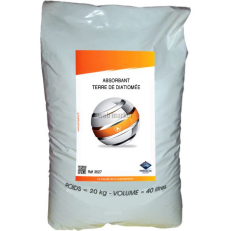 Absorbant Tierre de Diatomée sac de 40 litres Réf 3527