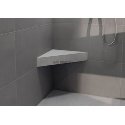 Banquette d' angle L Sanoasa Top Line pure blanc 803 x 404 x 108 mm réf. 076447601