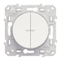 Odace va et vient + poussoir blanc s520285