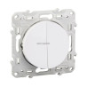 Odace va et vient + poussoir blanc s520285
