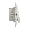 Odace va et vient + poussoir blanc s520285
