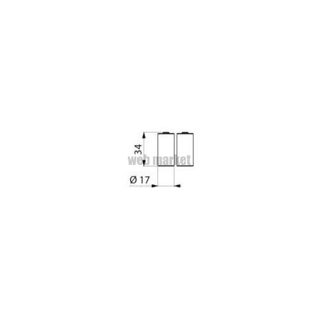 Piles lithium 6v type 123a (2) réf 990123