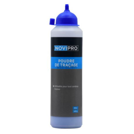 Poudre à tracer en biberon 400g - bleue - Novipro