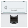Prise RJ 45 Cat.6A STP 2 modules blanc LCS² Ref.076576