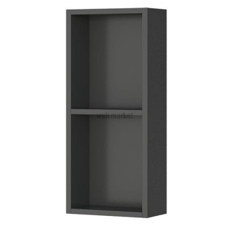 Niche verticale H.69 x P.15 x L.20 cm finition noir mat Réf. N6C20010