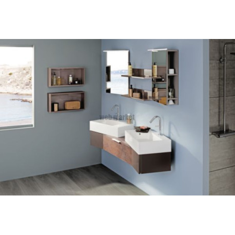 Niche murale WALLY longueur 300 mm chêne gris -2174/ réf. 902001