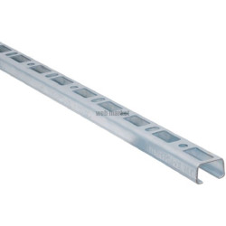 Rail perforé BIS RapidRail largeur 30 mm hauteur 20 mm épaisseur 1,75 mm longueur 2000 mm Le mètre