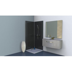Decofast kit de base gris anthracite 200x90cm avec profil et cale de montage Réf 400328