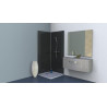 Decofast kit de base gris anthracite 200x90cm avec profil et cale de montage Réf 400328
