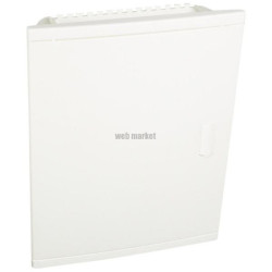 Coffret encastré porte isolante galbée 2 rangée 24+4 mod blanc RAL 9010 Ref.001512