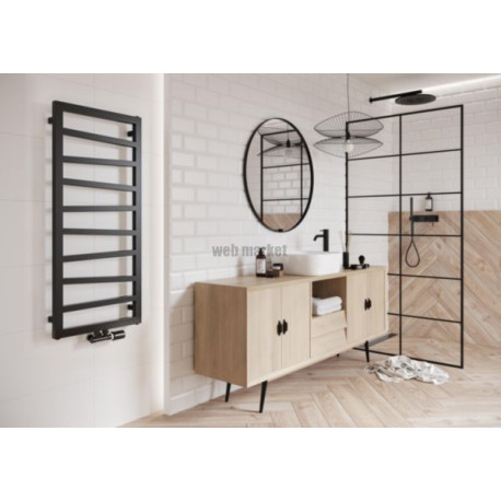 Sèche-serviettes eau chaude Squasy 1360x600 RAL 7016 mat Réf. SY06139016S0022