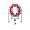 Régulateur de tirage simple paroi FUMISTERIE EMAILLÉE poêle à bois diamètre 180 acier emaillé 25 pour insert foyer poêle à bois 