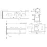 Bis rapidstrut consol strut  41x41x2.5 bup 750mm NOVIPRO