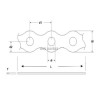 Bande perforée 17x0,8mm, ez, 10m, trous ø 6,5mm NOVIPRO