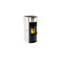 POELE ACIER A GRANULES DE BOIS MORVAN"EURÊ'K"  XL 3.5-8KW BLANC ABSOLU REF 527260